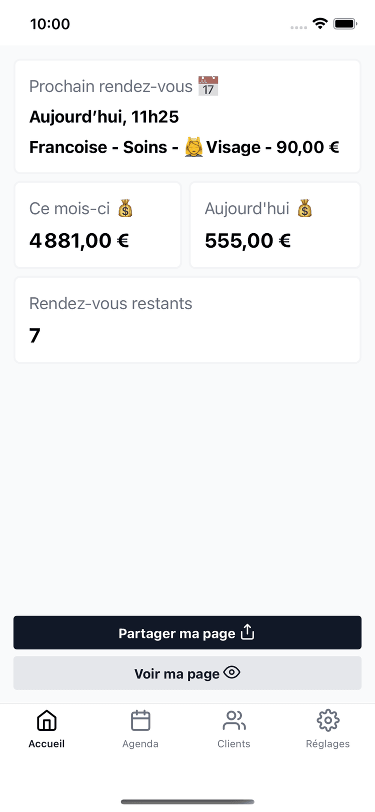 Aperçu : 💰 Vos chiffres clés en un coup d’œil